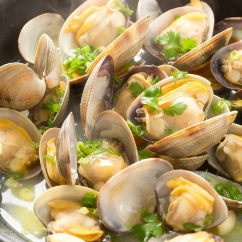 Amêijoas à bolhão pato