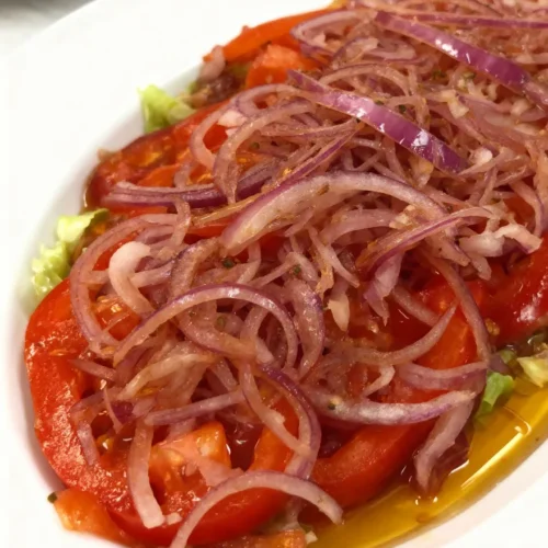 Salada tomate cebola