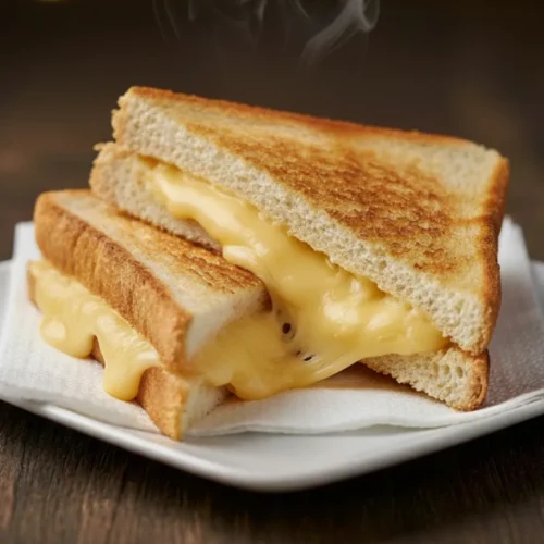 Tosta de forma de queijo